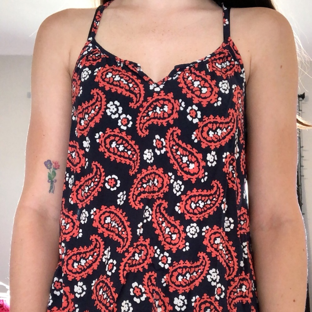 Blue and orange crop top - Picture 2 of 3